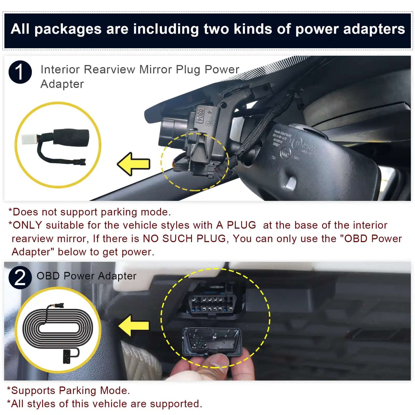 Bulk Supplier Custom Fit 4th Gen RAM 1500/2500/3500 Dash Cam Kit