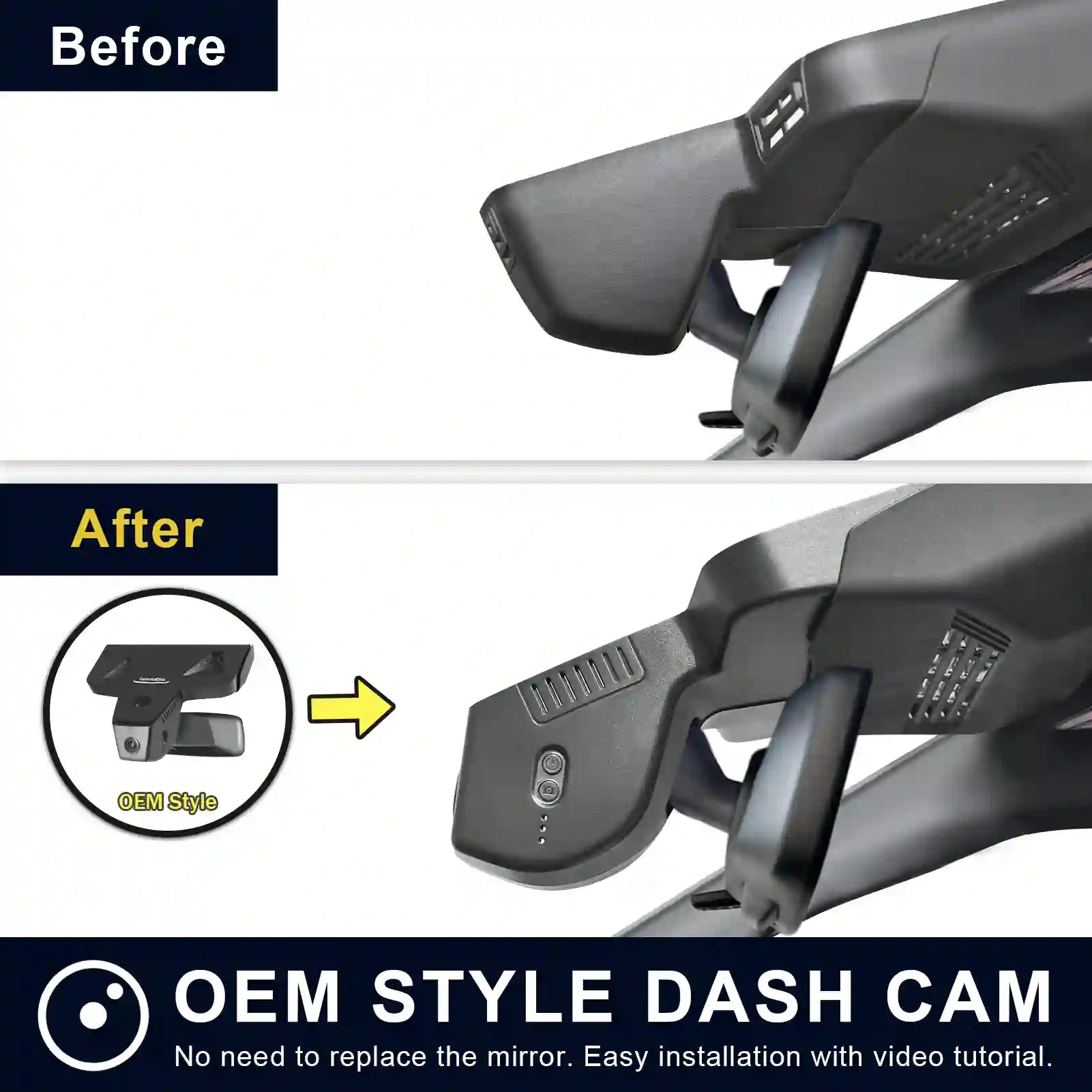 Factory Fit  Dash Camera for Car Accessories Stores