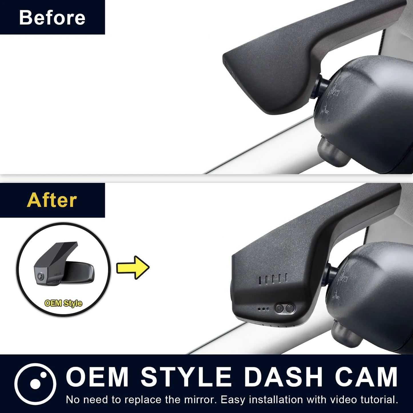 Custom Fit  Dash Cam Kit for Car Security Installers