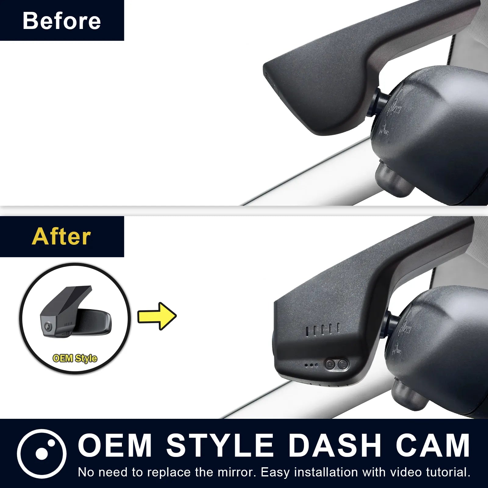 Custom Fit  Dash Cam Kit for Car Security Installers