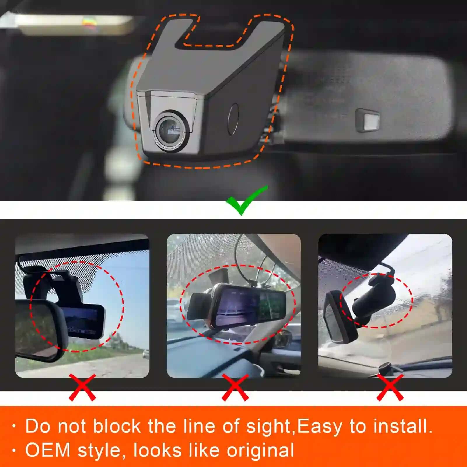 Factory Fit chevy silverado Dash Camera