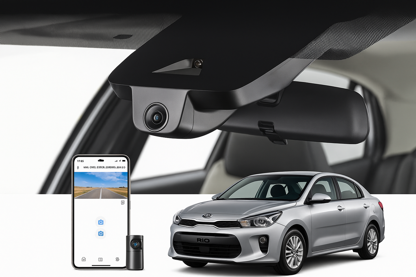 Mangoal 2020 Kia Rio Sedan Hatchback dash cam | OEM Fitment Fleet Dash Cam | Mangoal