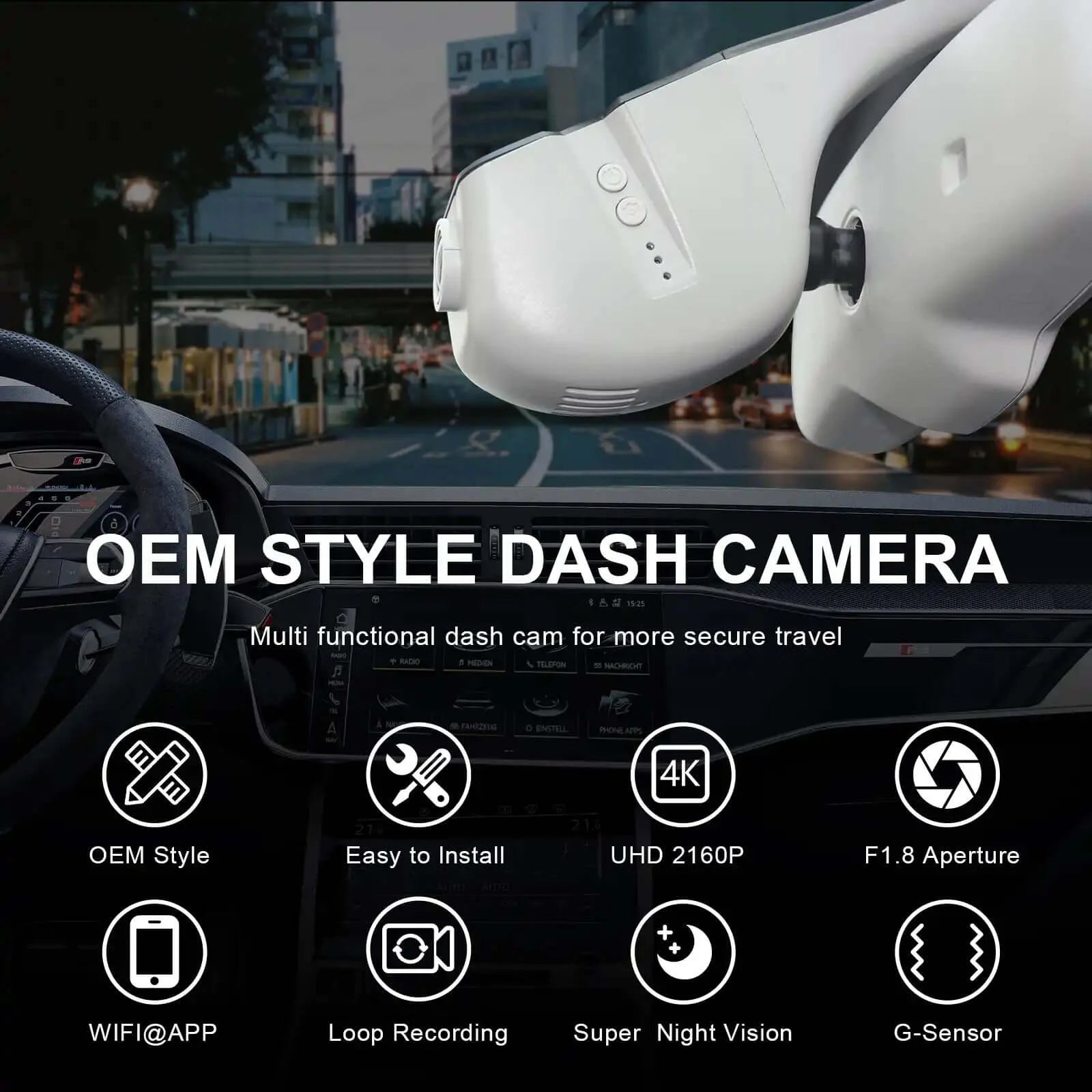 OEM Manufacturer audi model b gray Fleet Dash Cam for Auto Parts Stores