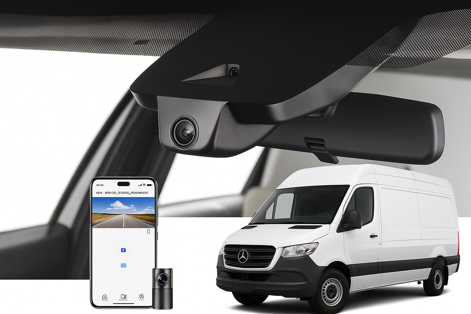 Mangoal Integrated Look Automotive Camera for 2020 Freightliner Sprinter 3500XD Cargo Van/Minivan | Automotive Electronics Supplier