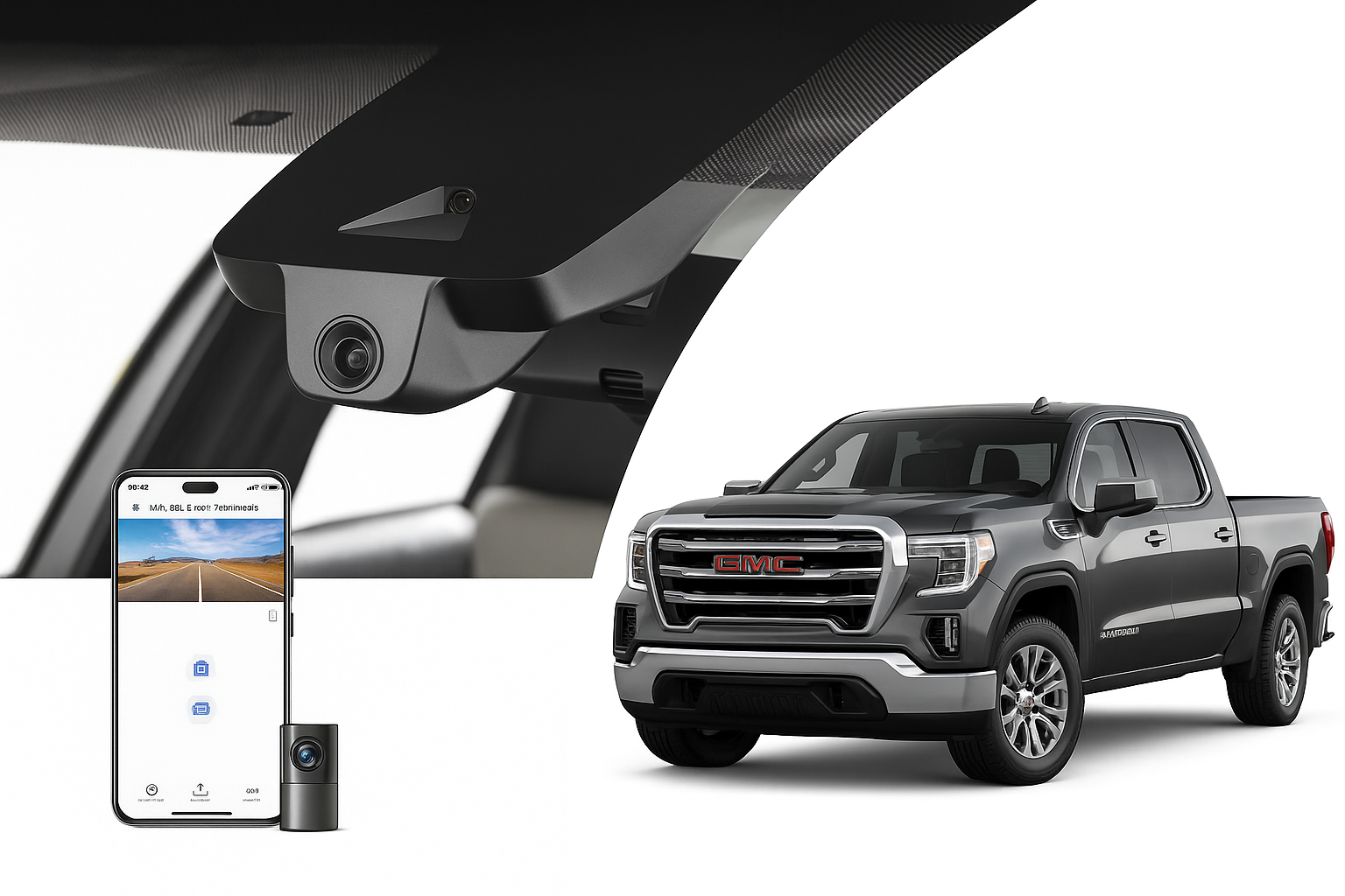 Mangoal 2020 GMC Sierra 1500 Crew Cab Pickup dash cam | Stealth Install Fleet Camera | Mangoal