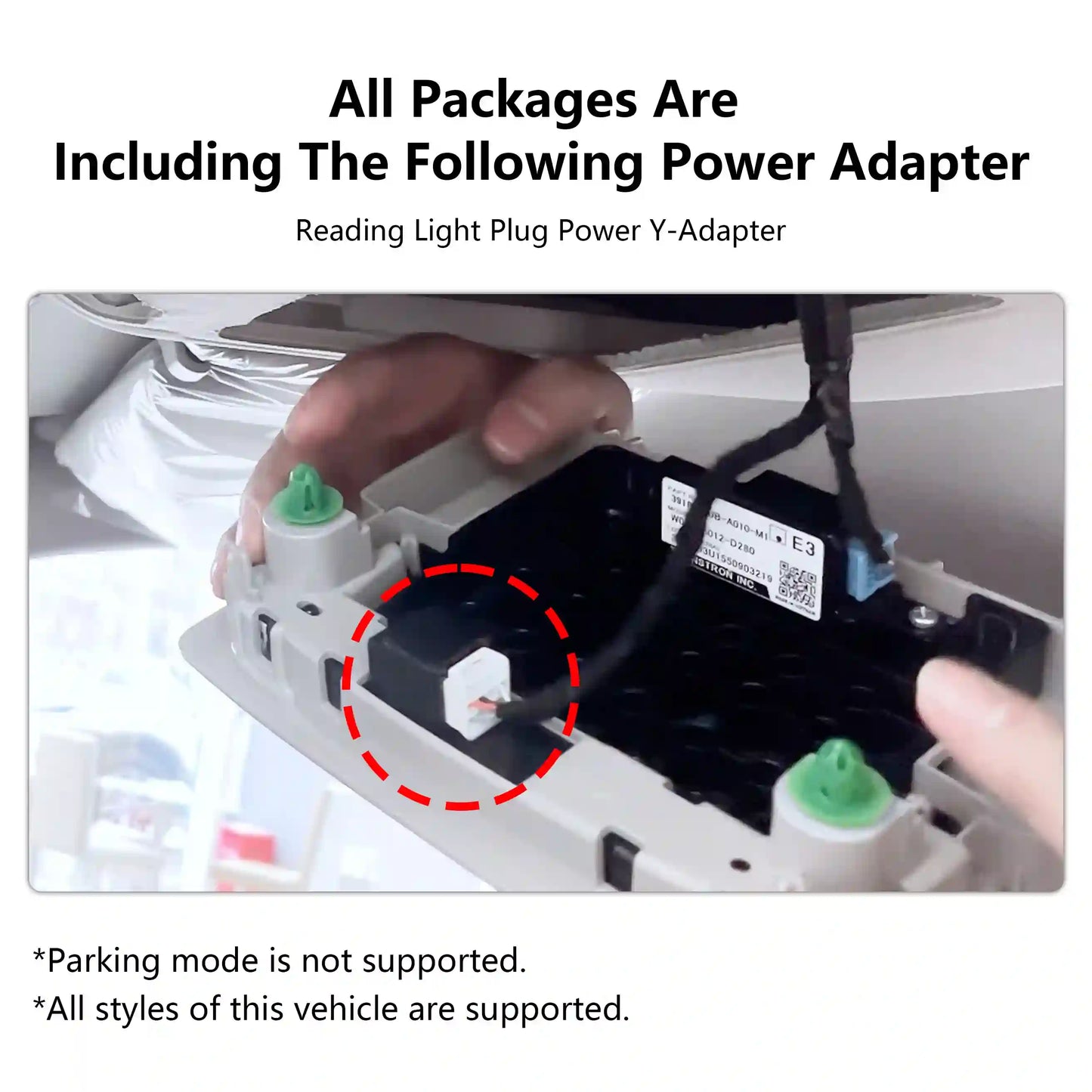 Dashcam Power Adapter 8 Pin  Custom for Honda Civic CR-V Accord HRV