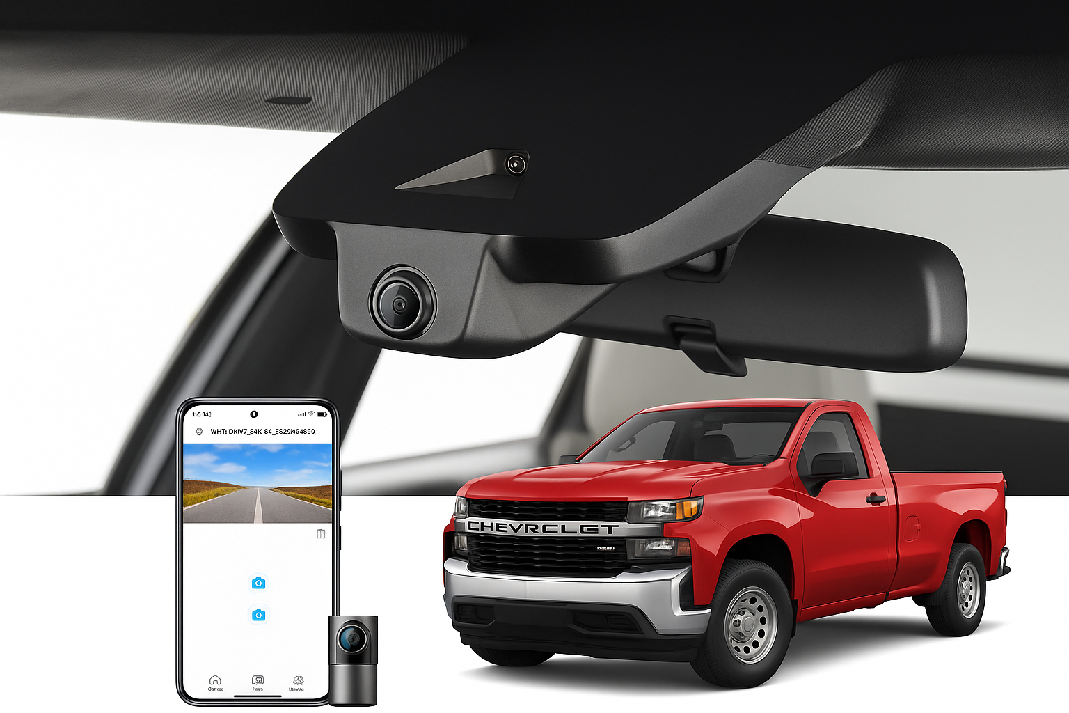Mangoal Factory Style Dash Camera for 2020 Chevrolet Silverado 1500 Regular Cab Pickup | OEM Manufacturer