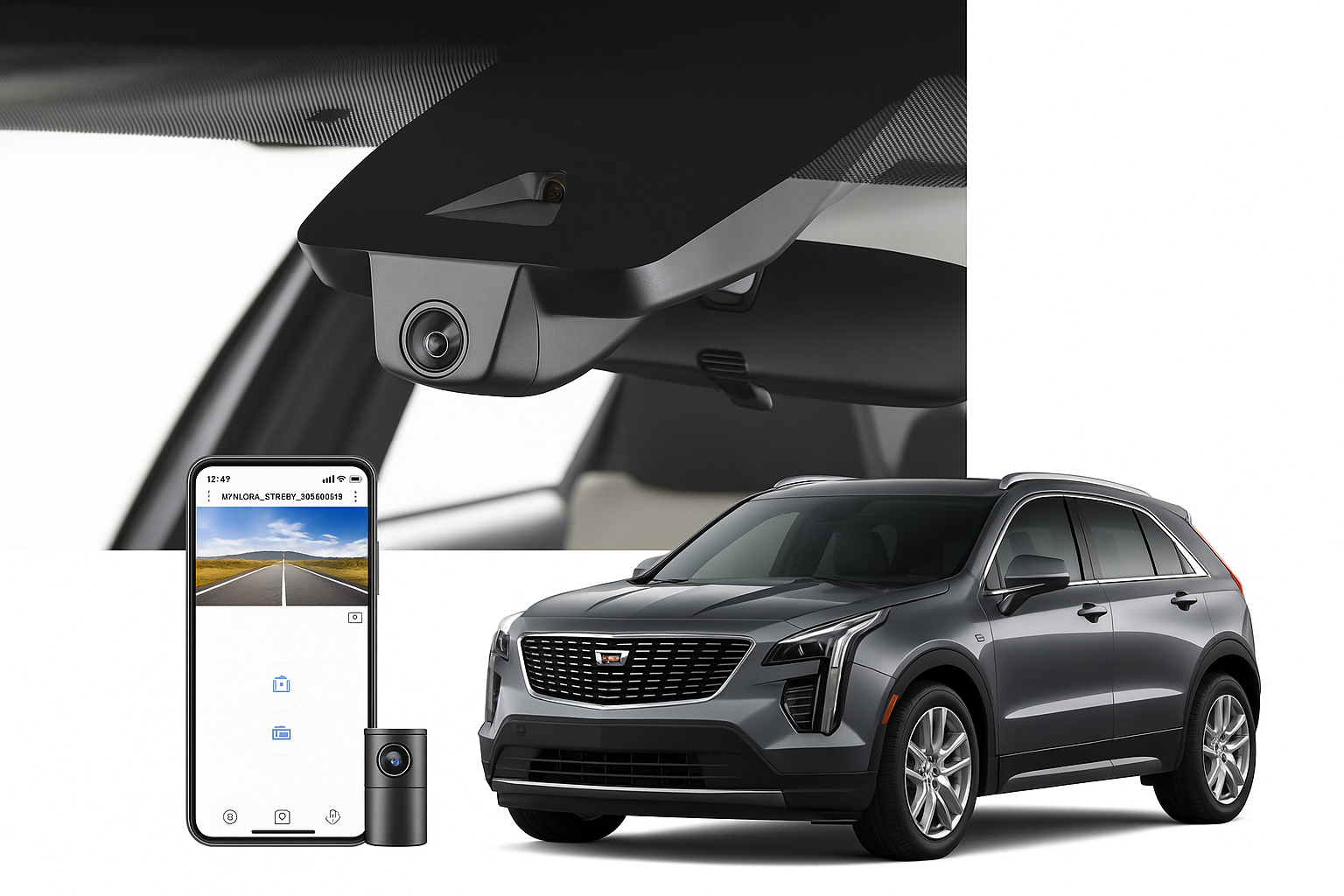 Mangoal Flush Mount Commercial Dash Cam for 2020 Cadillac XT4 SUV | Automotive Electronics Supplier