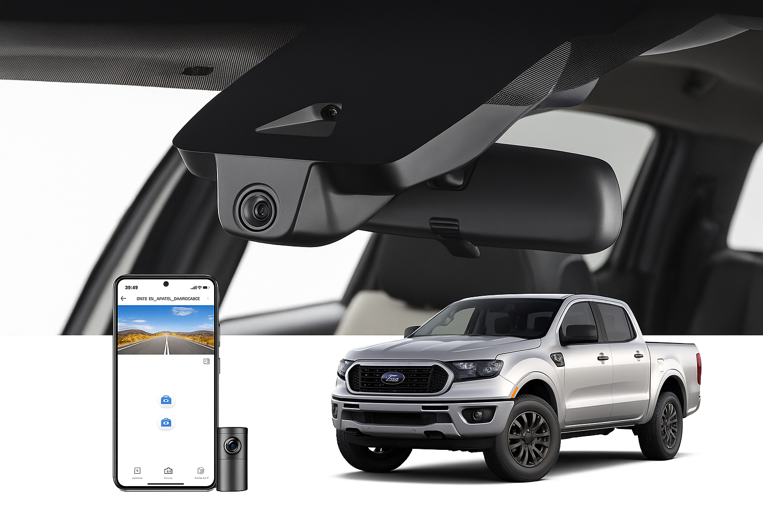 Mangoal OEM Style Dash Camera for 2020 Ford Ranger SuperCrew Pickup | OEM Supplier
