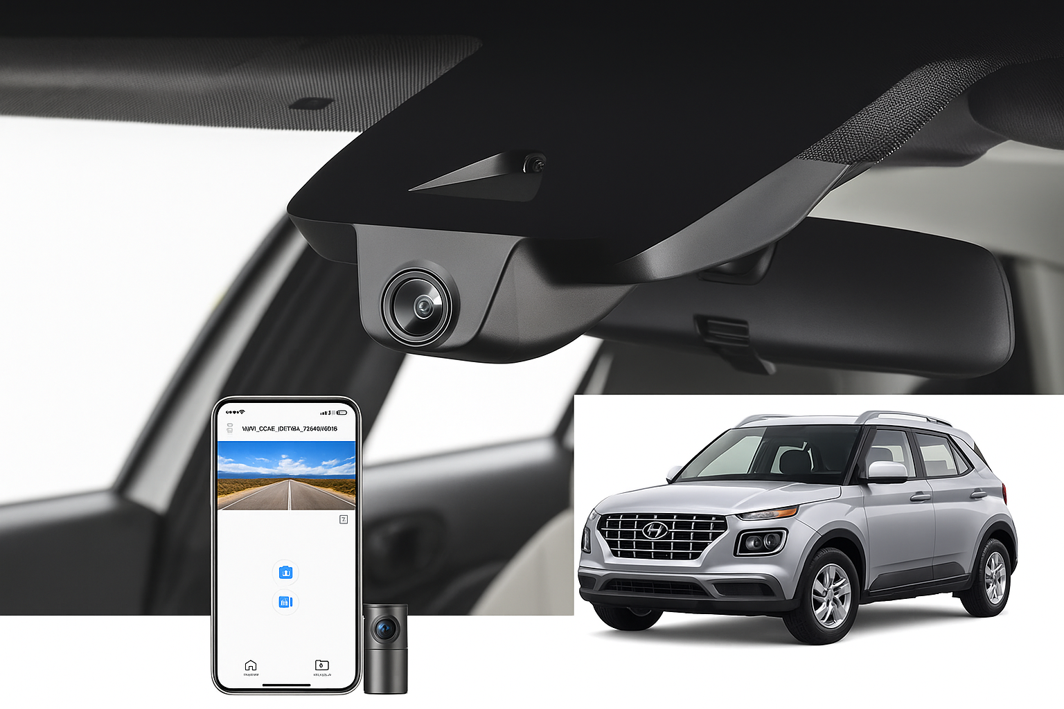 Mangoal 2020 Hyundai Venue SUV dash cam | Flush Mount Dash Camera | Mangoal