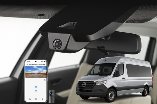 Mangoal Flush Mount Commercial Dash Cam for 2020 Freightliner Sprinter 1500 Passenger Van/Minivan | Factory Direct