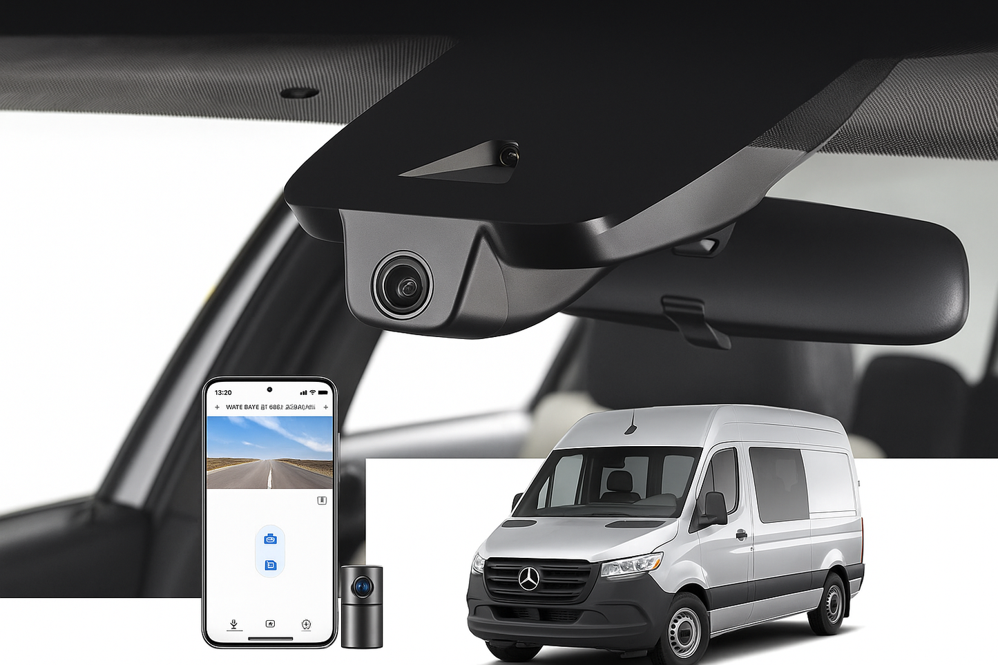 Mangoal OEM Fitment Dash Cam for 2020 Freightliner Sprinter 2500 Crew Van/Minivan | Automotive Electronics Supplier