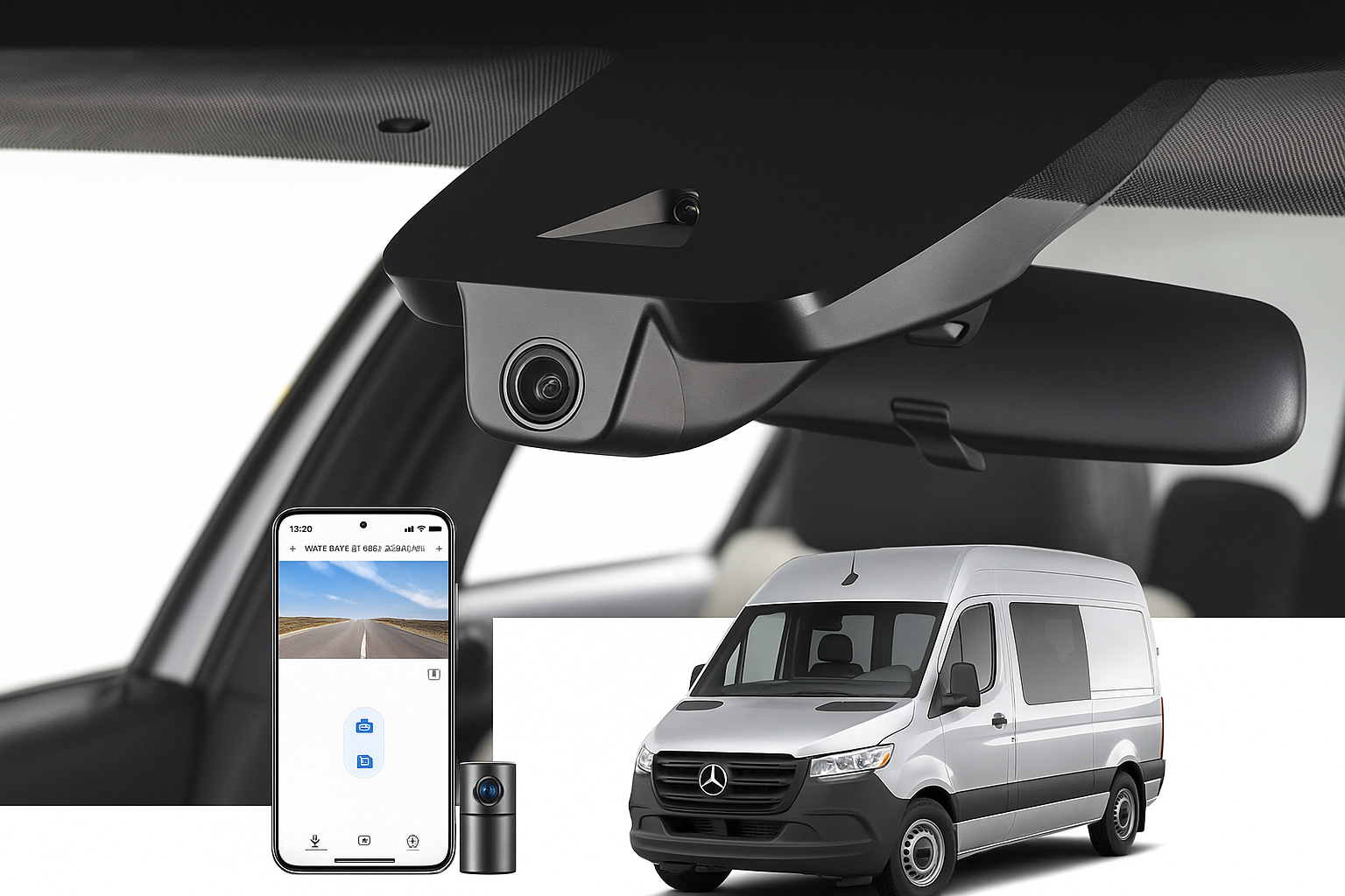 Mangoal OEM Fitment Dash Cam for 2020 Freightliner Sprinter 2500 Crew Van/Minivan | Automotive Electronics Supplier