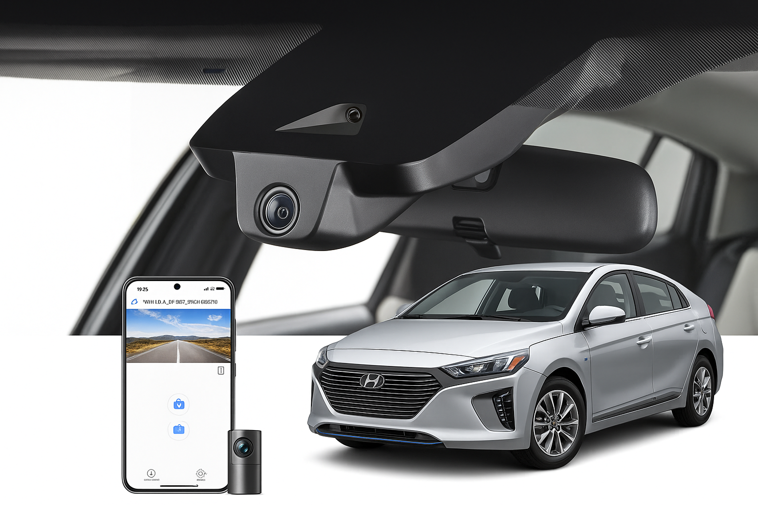 Mangoal 2020 Hyundai Ioniq Hybrid Hatchback dash cam | OEM Style Dash Cam | Mangoal