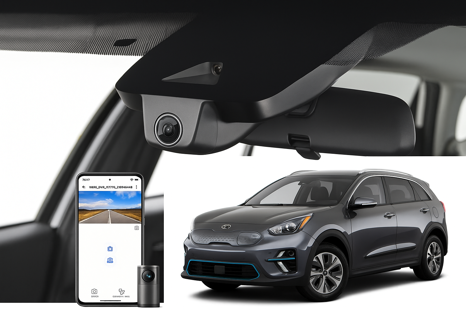 Mangoal 2020 Kia Niro EV Wagon dash cam | Integrated Look Dash Camera | Mangoal