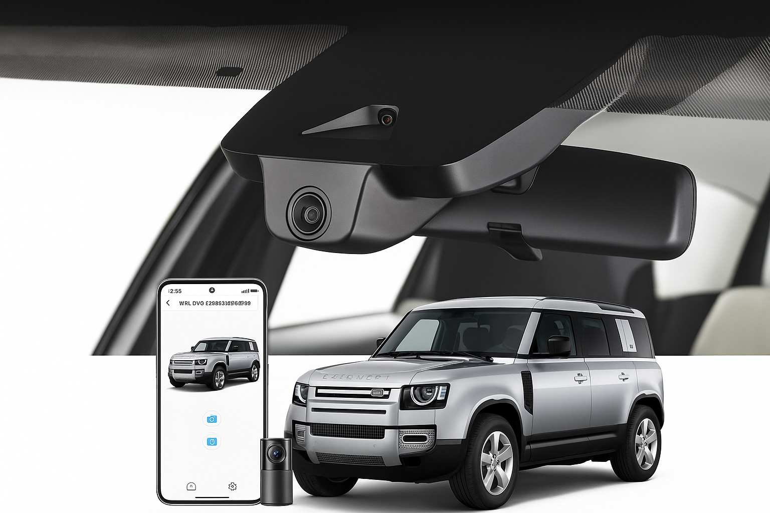 Mangoal 2020 Land Rover Defender 110 SUV dash cam | OEM Look Vehicle Camera System | Mangoal