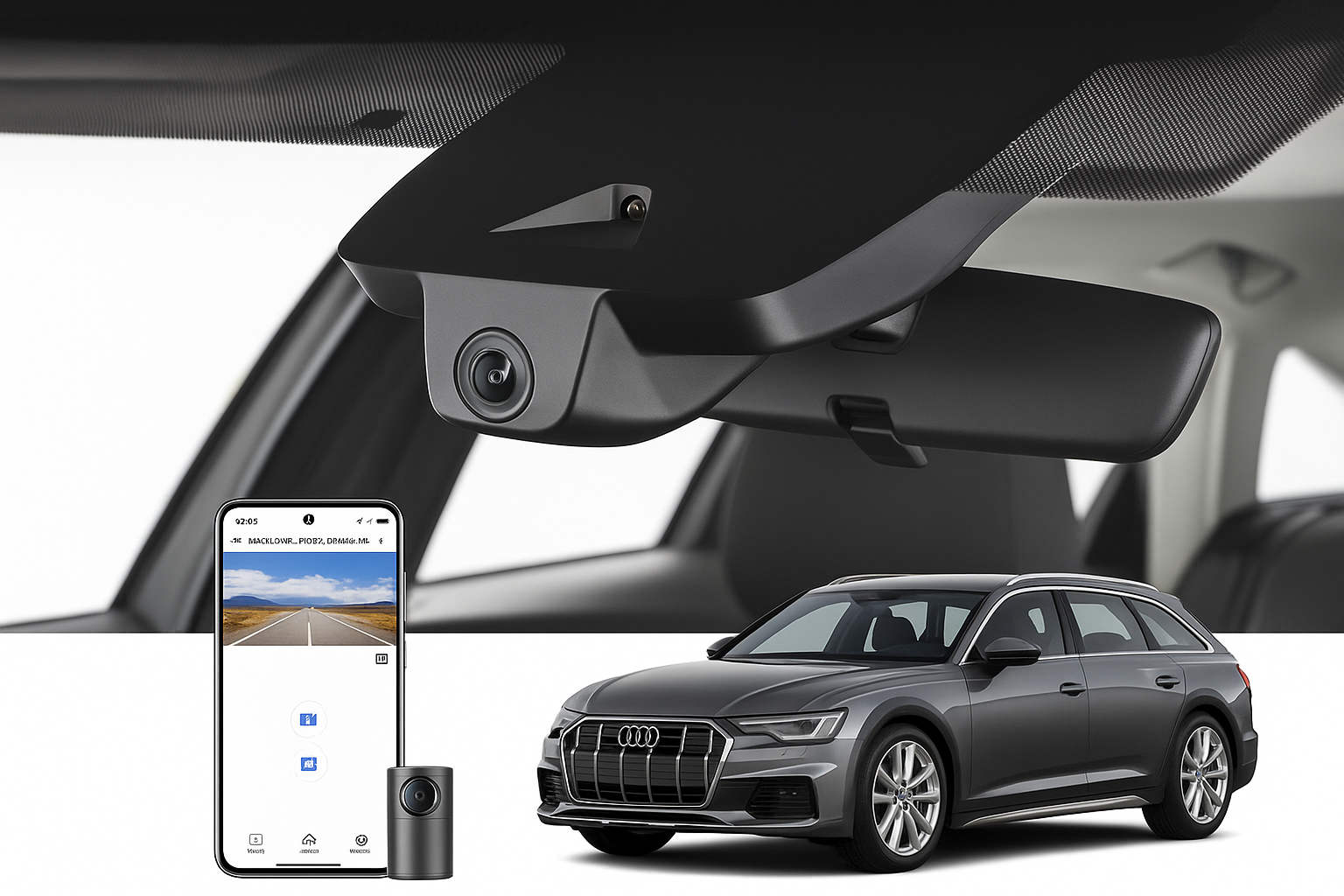 OEM Style Dash Cam for 2020 Audi A6 allroad Wagon | Factory Direct