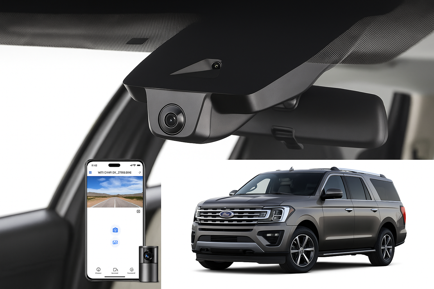 Mangoal OEM Style Fleet Dash Cam for 2020 Ford Expedition MAX SUV | OEM Manufacturer