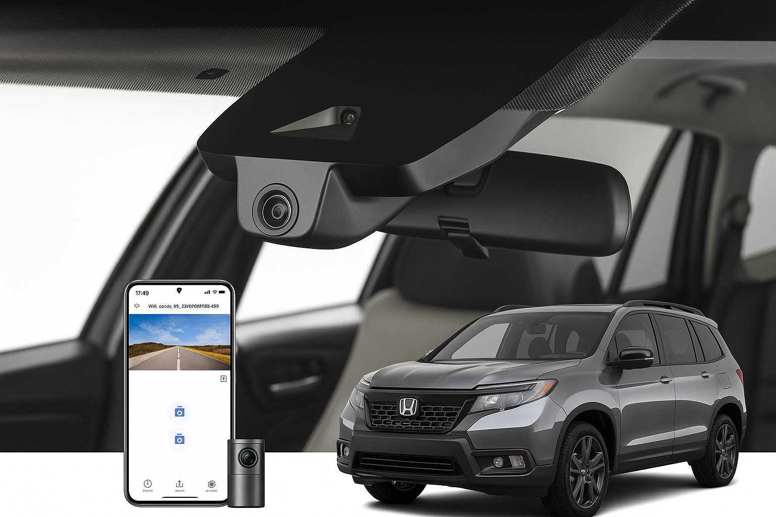 Mangoal 2020 Honda Passport SUV dash cam | OEM Style Automotive Camera | Mangoal