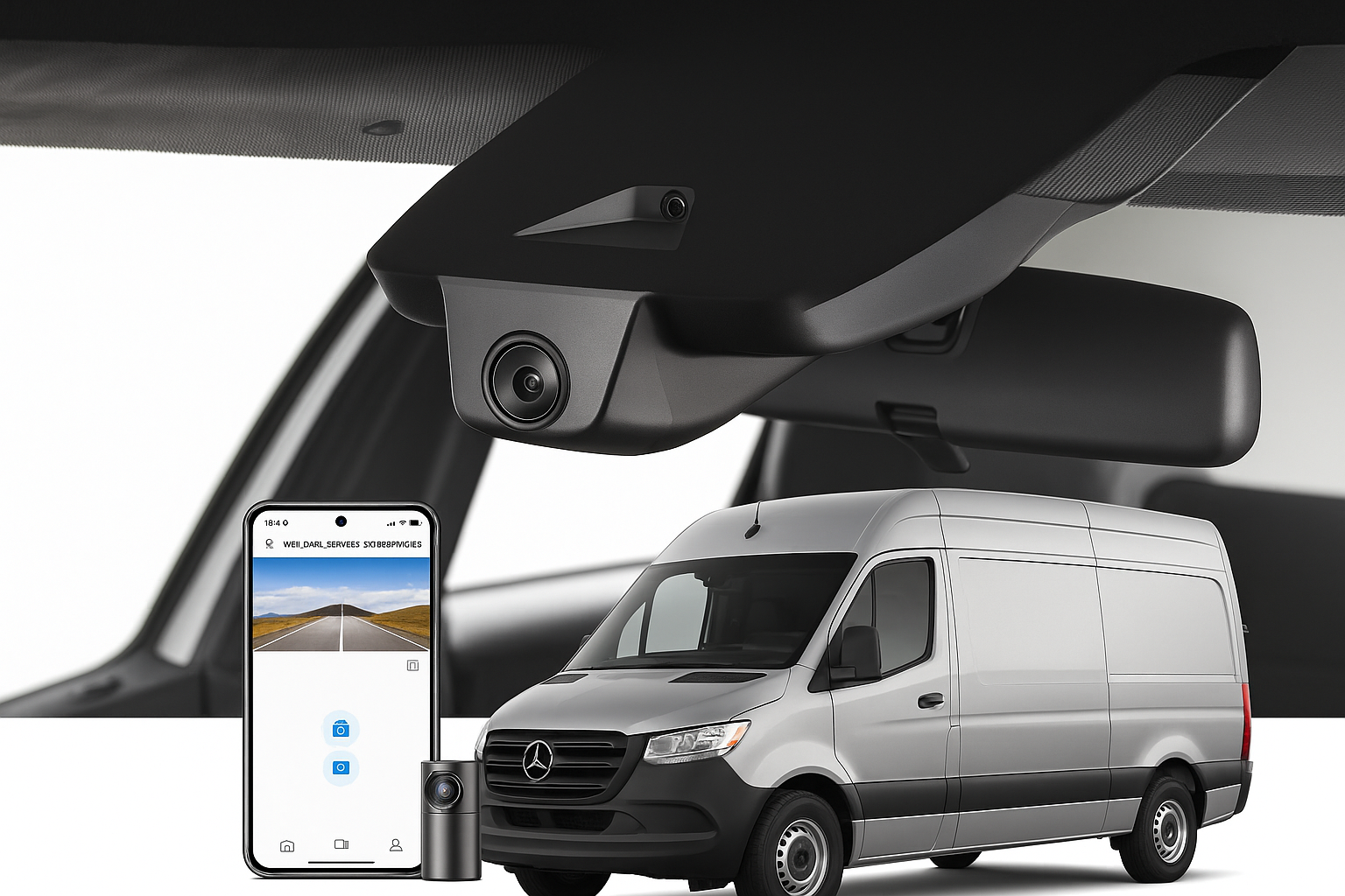 Mangoal Stealth Install Dash Camera for 2020 Freightliner Sprinter 2500 Cargo Van/Minivan | Aftermarket Supplier