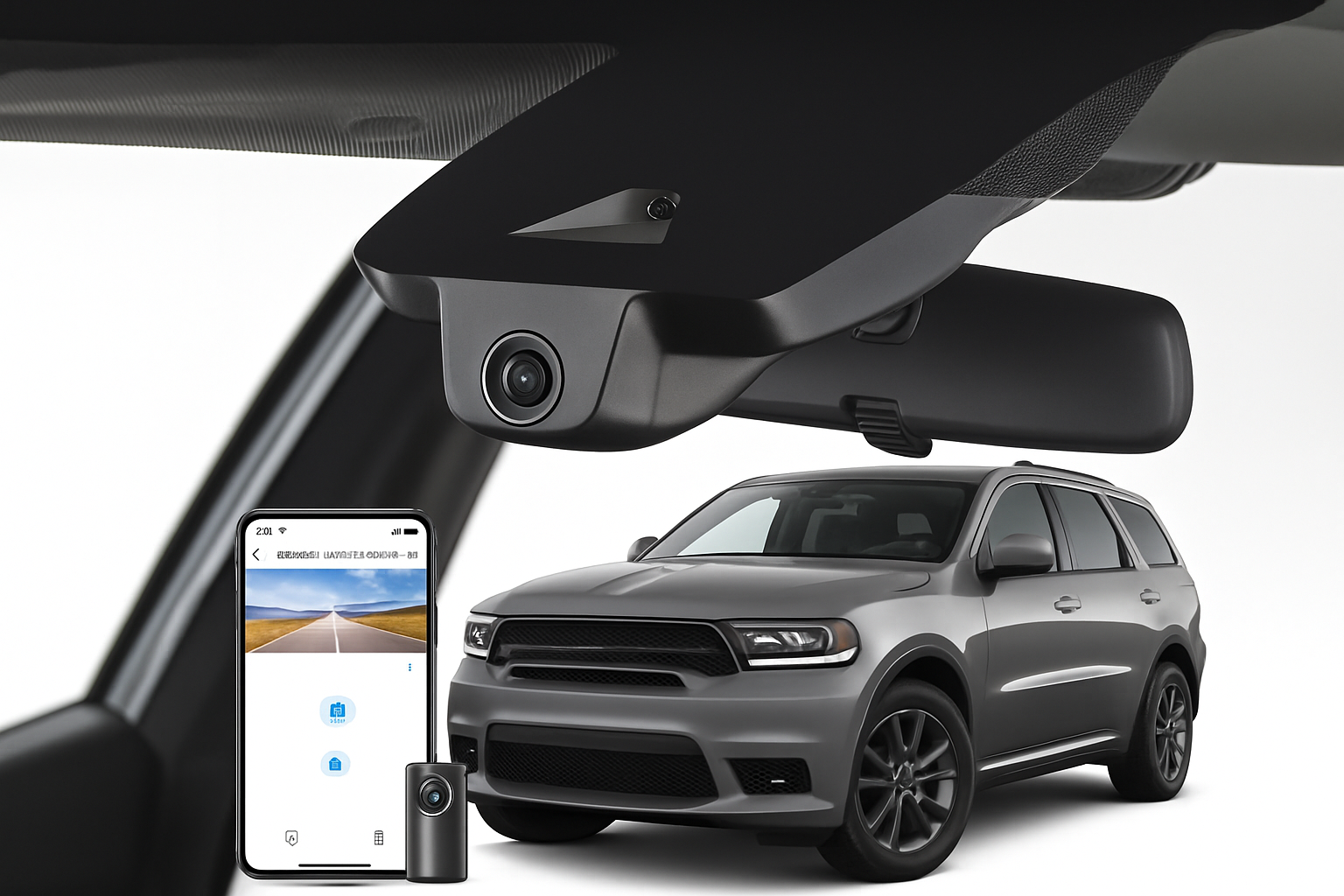 Mangoal Discrete Mount Dash Camera for 2020 Dodge Durango SUV | Bulk Supplier