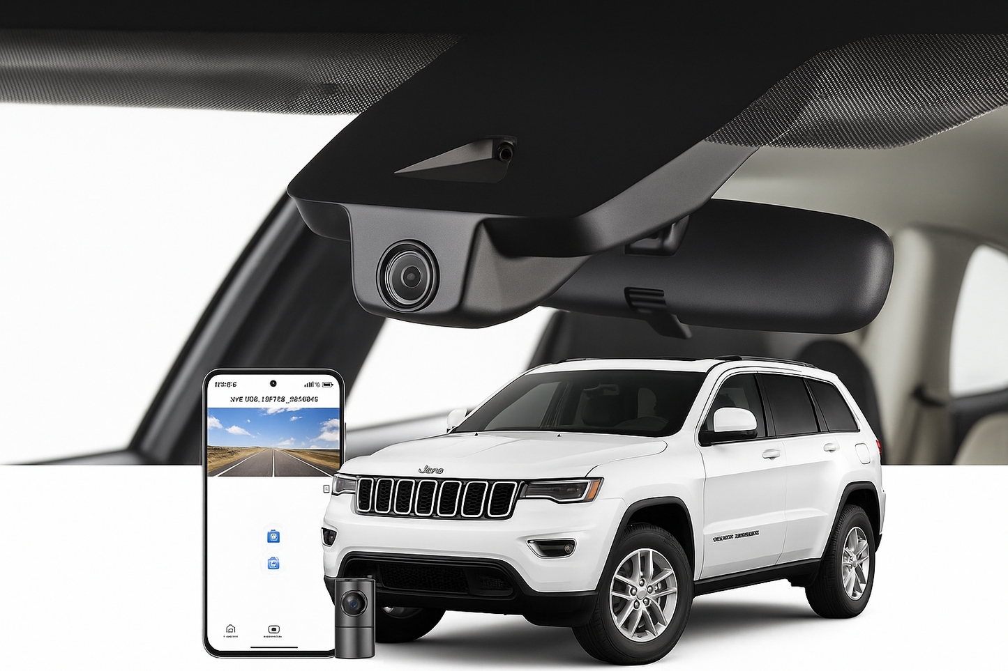 Mangoal 2020 Jeep Grand Cherokee SUV dash cam | OEM Look Automotive Camera | Mangoal