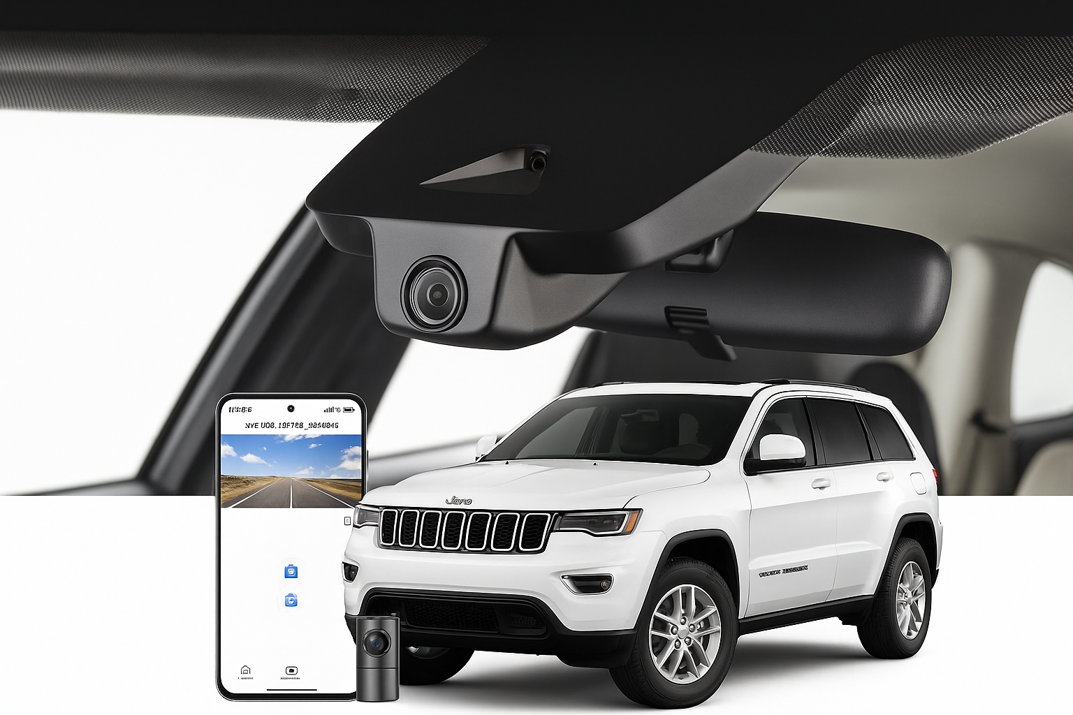 Mangoal 2020 Jeep Grand Cherokee SUV dash cam | OEM Look Automotive Camera | Mangoal