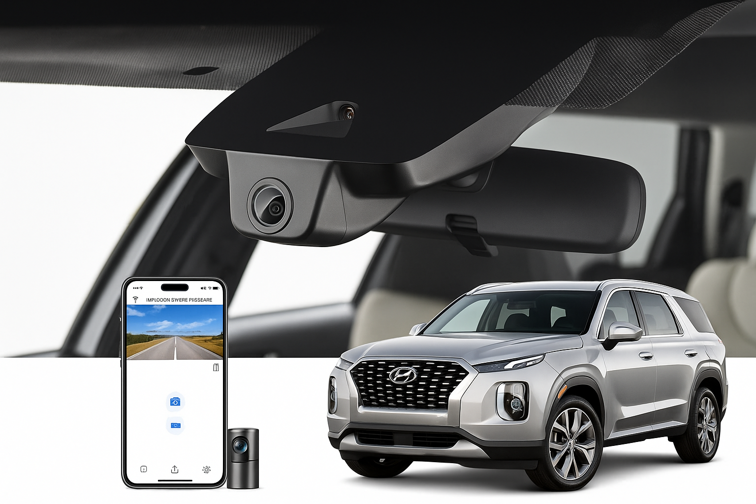 Mangoal 2020 Hyundai Palisade SUV dash cam | OEM Style Car DVR System | Mangoal