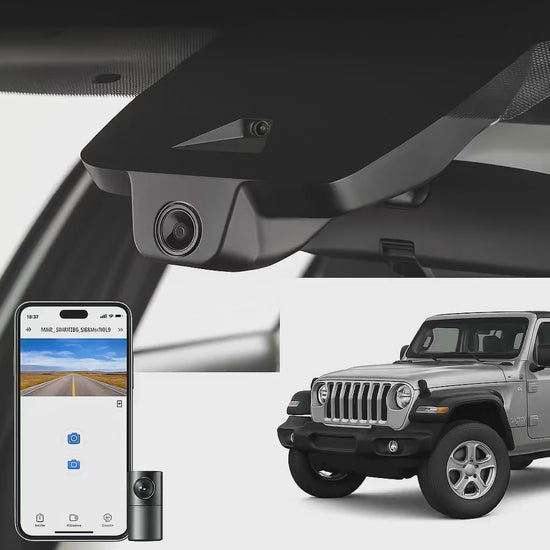 Mangoal 2020 Jeep Wrangler Unlimited SUV dash cam | Flush Mount Automotive Camera | Mangoal
