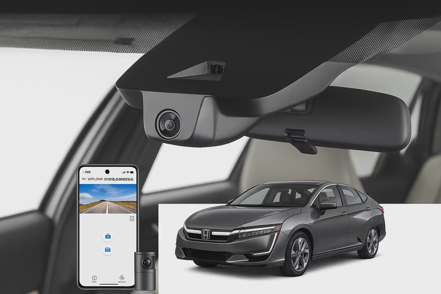 Mangoal 2020 Honda Clarity Plug-in Hybrid Sedan dash cam | Factory Fit Hardwired Dash Cam | Mangoal