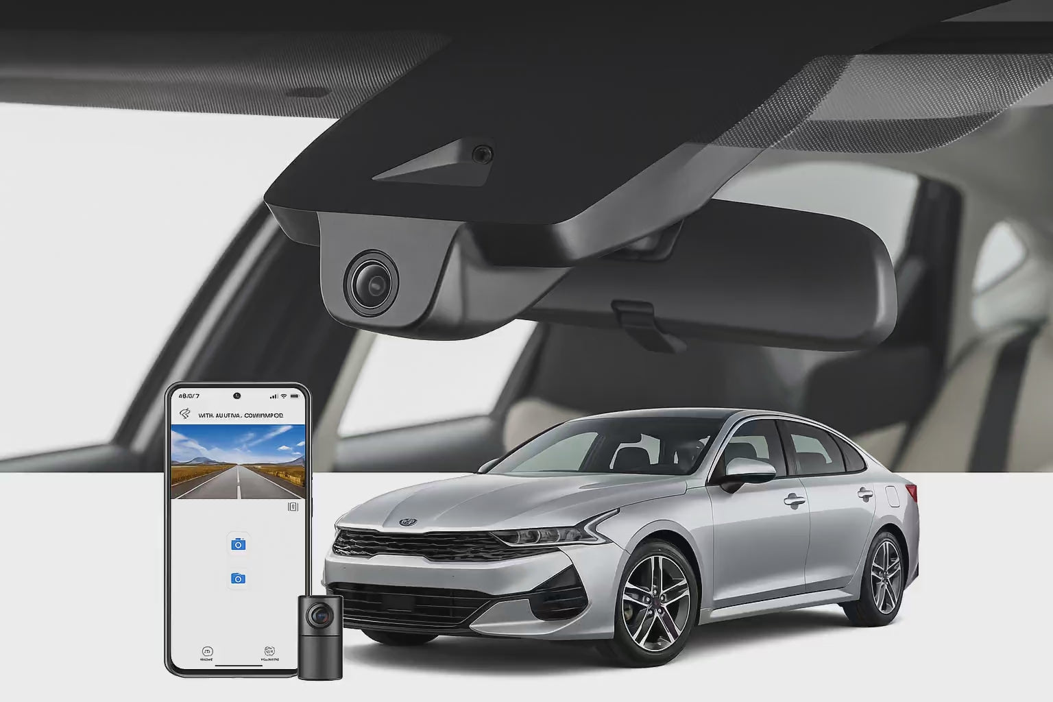 Mangoal 2020 Kia Optima Sedan dash cam | OEM Look Hardwired Dash Cam | Mangoal