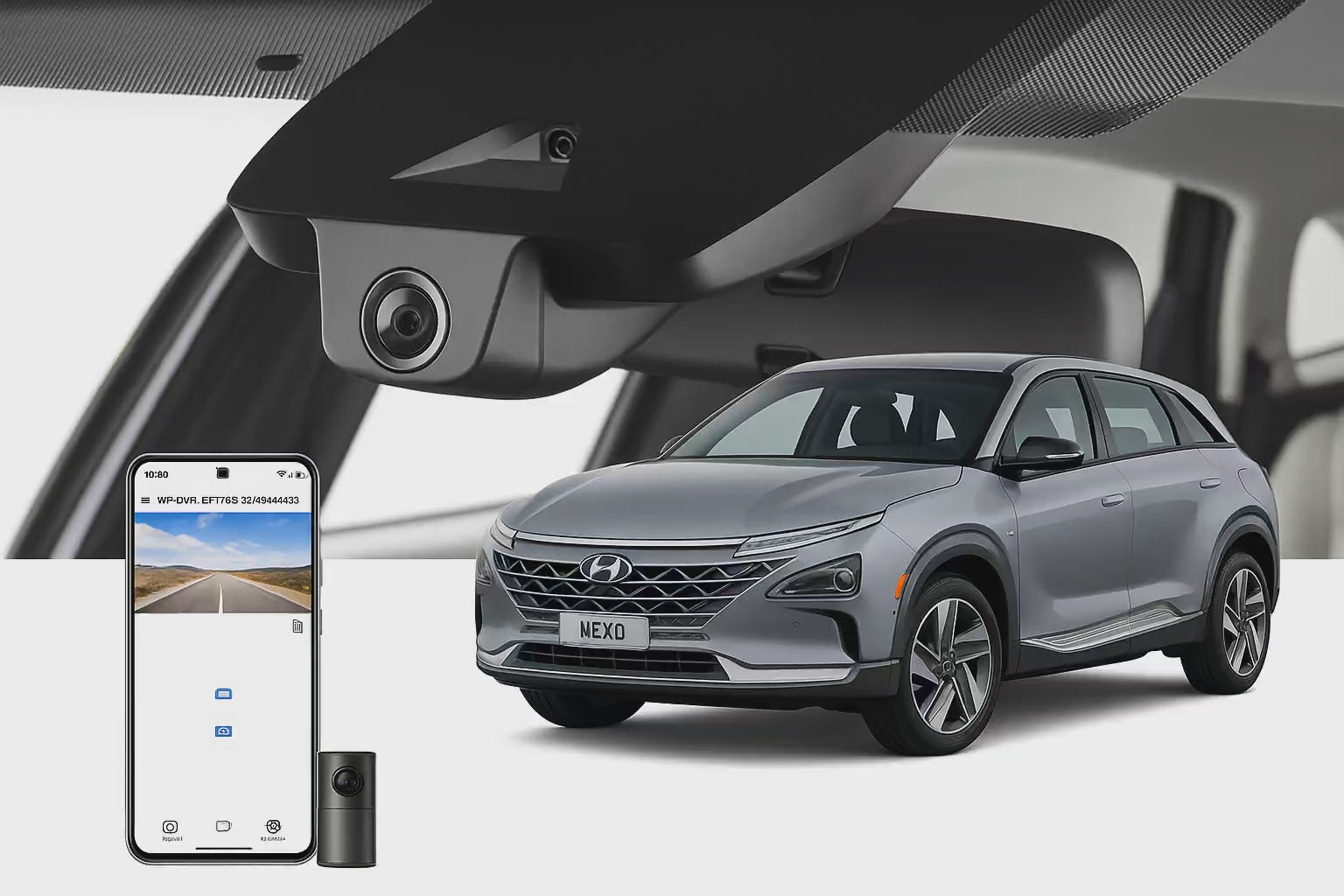 Mangoal 2020 Hyundai NEXO SUV dash cam | Integrated Look Car DVR System | Mangoal