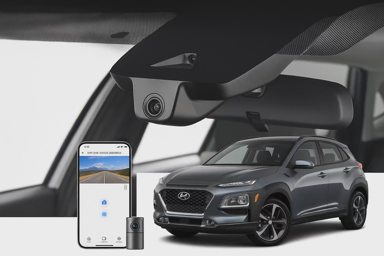 Mangoal 2020 Hyundai Kona SUV dash cam | Flush Mount Hardwired Dash Cam | Mangoal