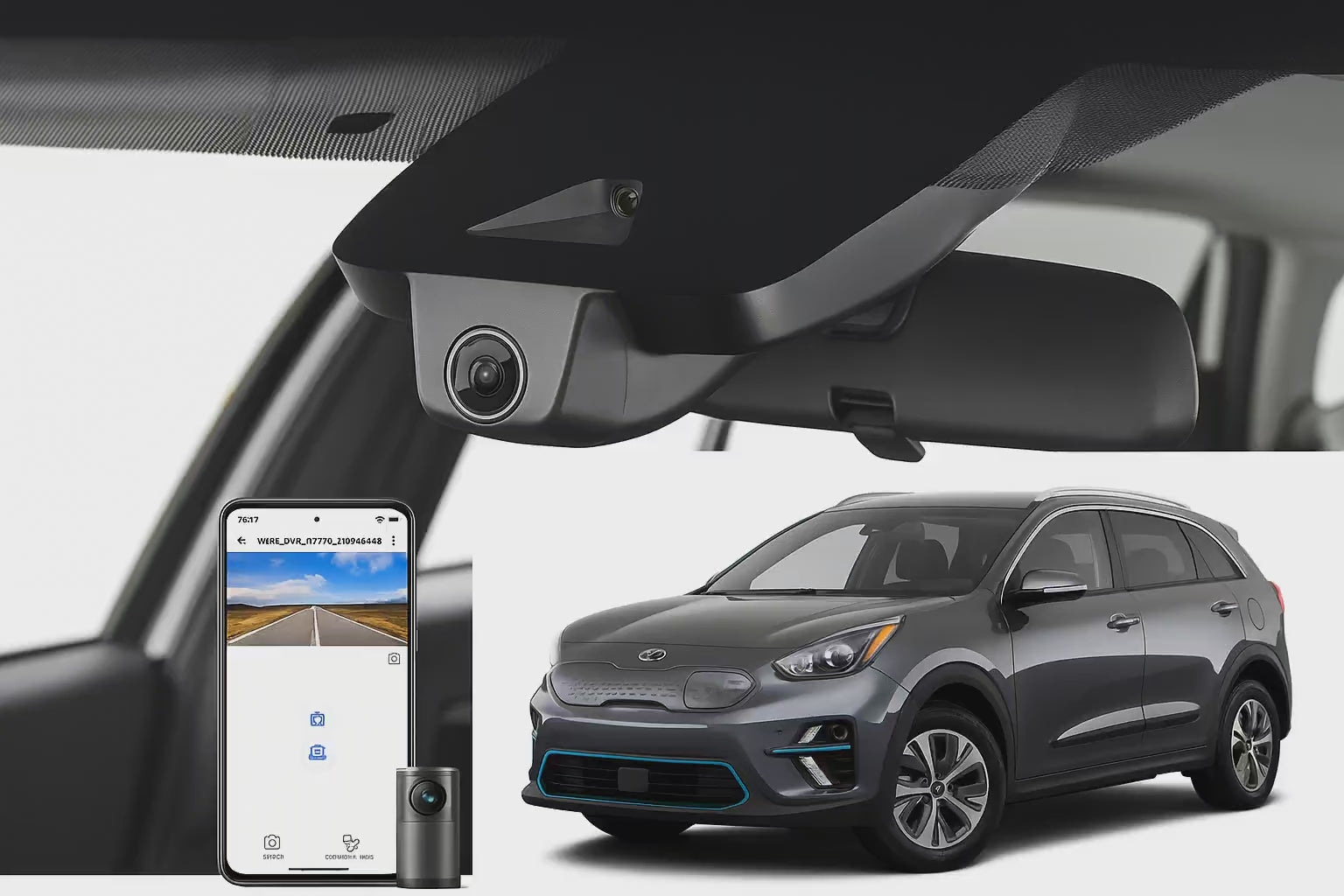 Mangoal 2020 Kia Niro EV Wagon dash cam | Integrated Look Dash Camera | Mangoal