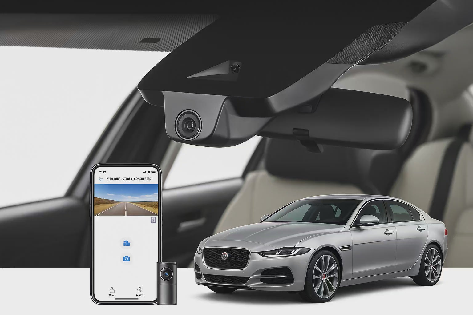 Mangoal 2020 Jaguar XE Sedan dash cam | OEM Fitment Commercial Dash Cam | Mangoal
