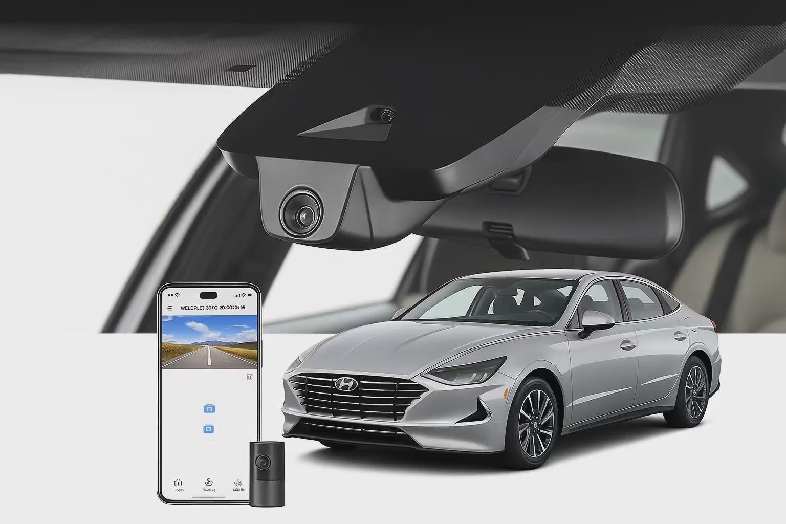 Mangoal 2020 Hyundai Sonata Sedan dash cam | Stealth Install Commercial Dash Cam | Mangoal