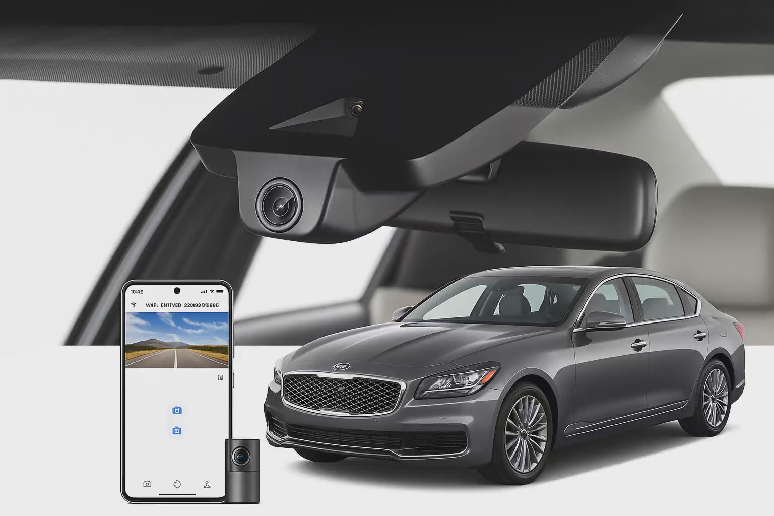 Mangoal 2020 Kia K900 Sedan dash cam | OEM Style Dash Cam | Mangoal