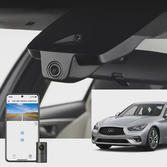 Mangoal 2020 INFINITI Q50 Sedan dash cam | OEM Look Vehicle Camera System | Mangoal