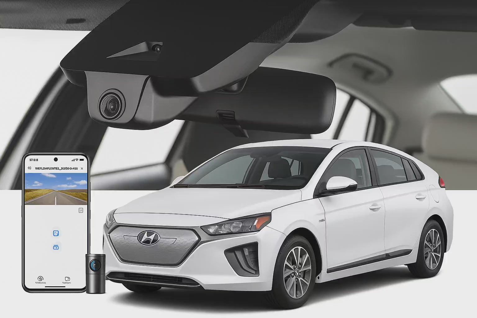 Mangoal 2020 Hyundai Ioniq Electric Hatchback dash cam | Factory Fit Automotive Camera | Mangoal