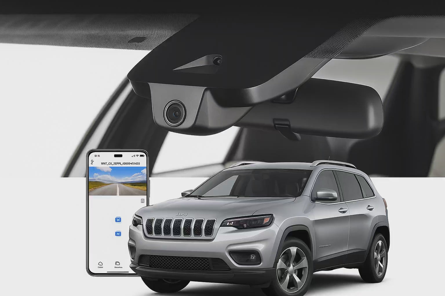Mangoal 2020 Jeep Cherokee SUV dash cam | Stealth Install Automotive Camera | Mangoal