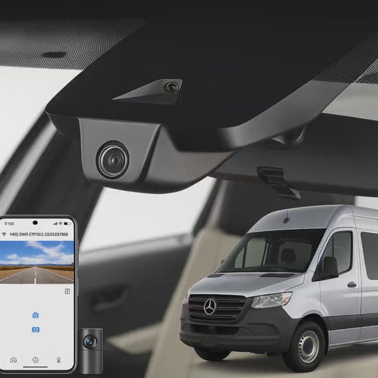 Mangoal Flush Mount Commercial Dash Cam for 2020 Freightliner Sprinter 1500 Passenger Van/Minivan | Factory Direct