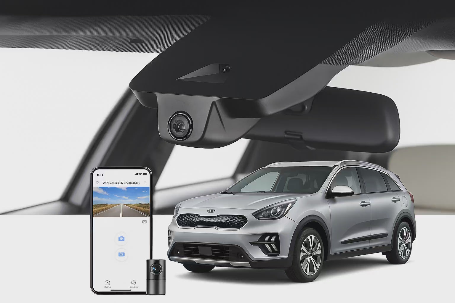 Mangoal 2020 Kia Niro Plug-in Hybrid Wagon dash cam | OEM Fitment Hardwired Dash Cam | Mangoal