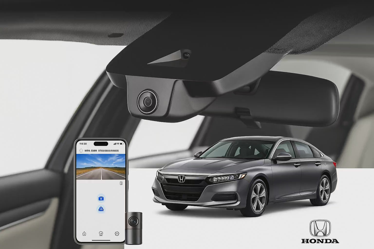 Mangoal 2020 Honda Accord Sedan dash cam | OEM Look Fleet Dash Cam | Mangoal